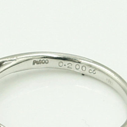Pt900ダイヤモンドリング　D0.200ct　リングサイズ9号　重量2.51ｇ(石の重量含む)（中古）