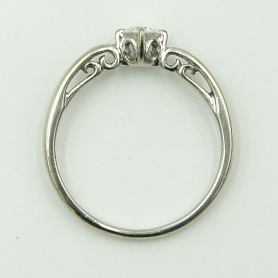 Pt900ダイヤモンドリング　D0.200ct　リングサイズ9号　重量2.51ｇ(石の重量含む)（中古）