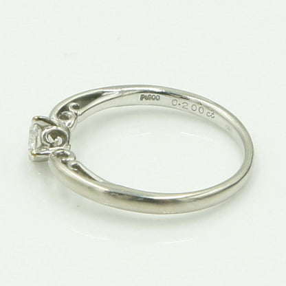 Pt900ダイヤモンドリング　D0.200ct　リングサイズ9号　重量2.51ｇ(石の重量含む)（中古）