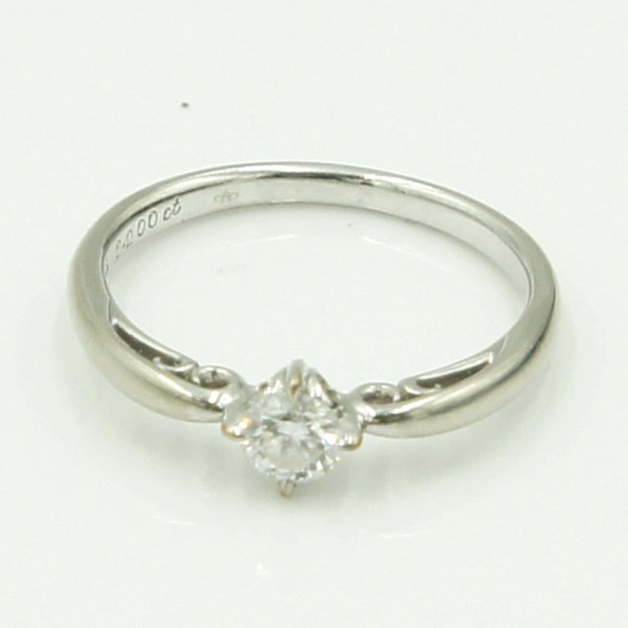 Pt900ダイヤモンドリング　D0.200ct　リングサイズ9号　重量2.51ｇ(石の重量含む)（中古）