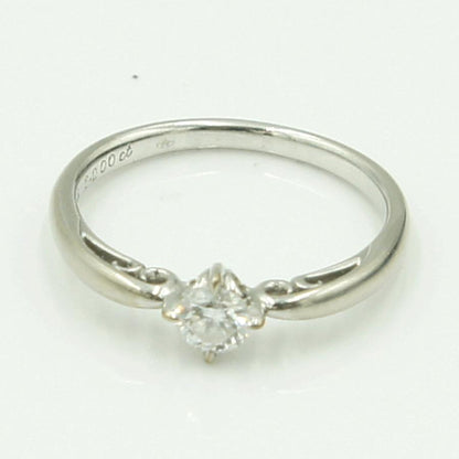 Pt900ダイヤモンドリング　D0.200ct　リングサイズ9号　重量2.51ｇ(石の重量含む)（中古）