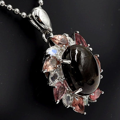 K18WGマルチ石ペンダントトップ　重量10.80ｇ　レディース（中古）