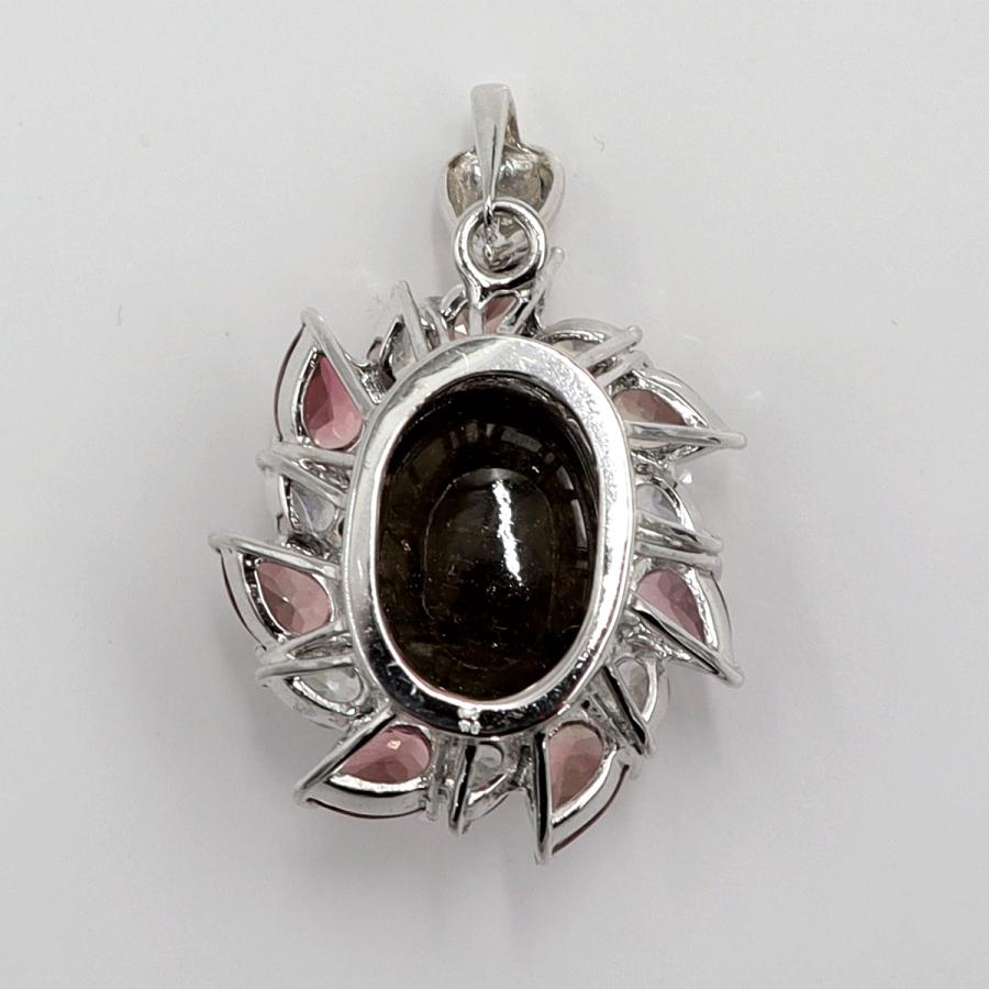 K18WGマルチ石ペンダントトップ　重量10.80ｇ　レディース（中古）