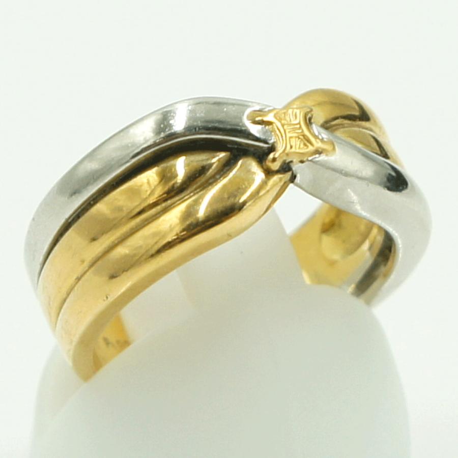 セリーヌ(CELINE)　750/Pt900リング　リングサイズ11号　重量9.27ｇ　レディース（中古）