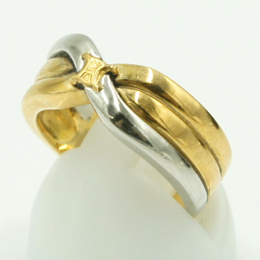 セリーヌ(CELINE)　750/Pt900リング　リングサイズ11号　重量9.27ｇ　レディース（中古）