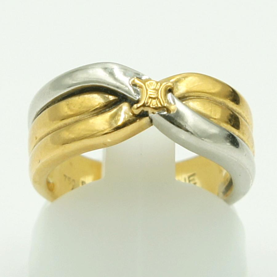 セリーヌ(CELINE)　750/Pt900リング　リングサイズ11号　重量9.27ｇ　レディース（中古）