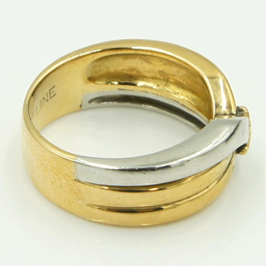 セリーヌ(CELINE)　750/Pt900リング　リングサイズ11号　重量9.27ｇ　レディース（中古）