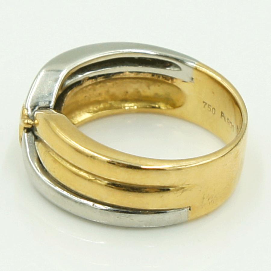 セリーヌ(CELINE)　750/Pt900リング　リングサイズ11号　重量9.27ｇ　レディース（中古）