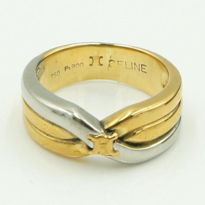 セリーヌ(CELINE)　750/Pt900リング　リングサイズ11号　重量9.27ｇ　レディース（中古）