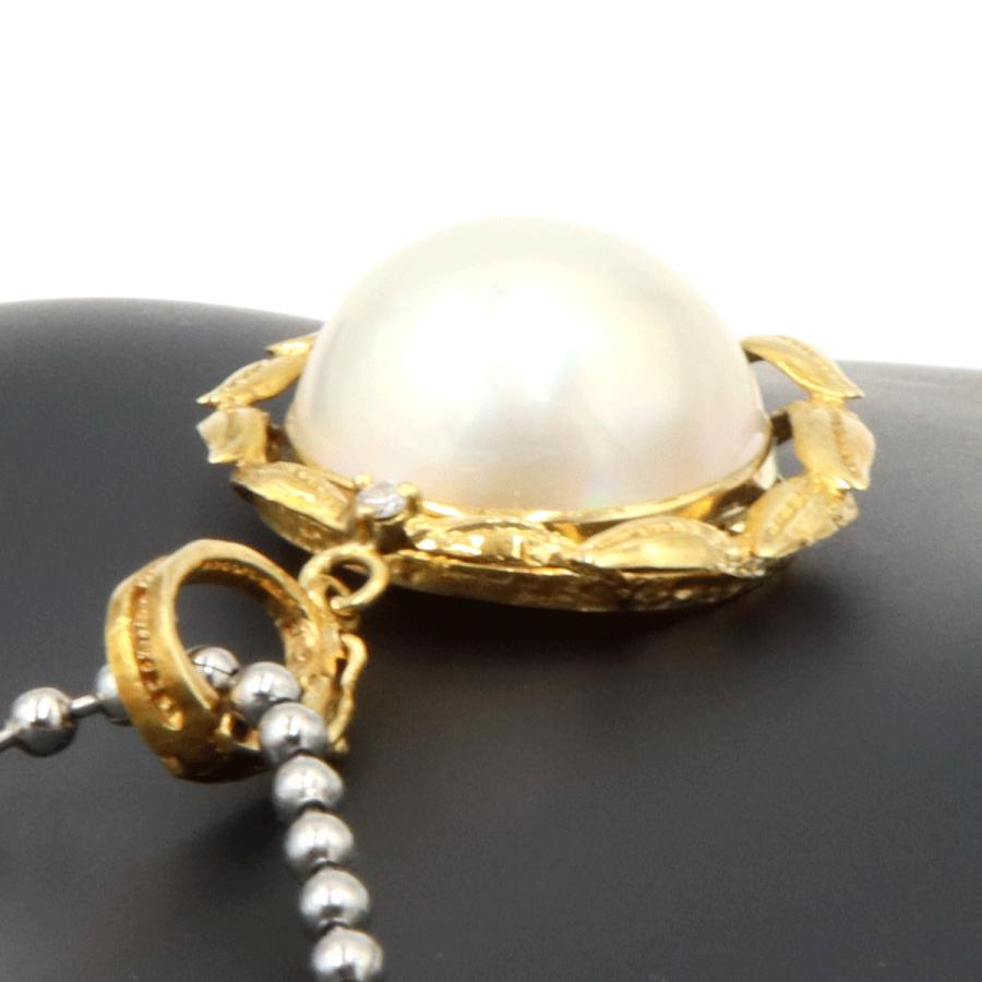 K18マペパールペンダント　重量5.20ｇ(石の重量含む)（中古）