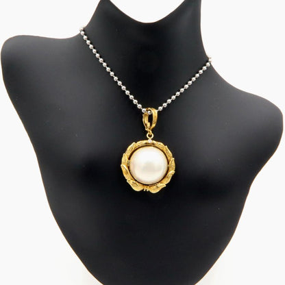 K18マペパールペンダント　重量5.20ｇ(石の重量含む)（中古）