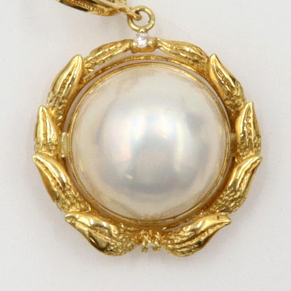 K18マペパールペンダント　重量5.20ｇ(石の重量含む)（中古）