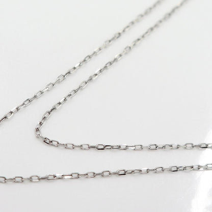 K18WGダイヤペンダントネックレス　D0.45ct　ネック長さ約44cm　重量4.12ｇ(石の重量含む)(中古)