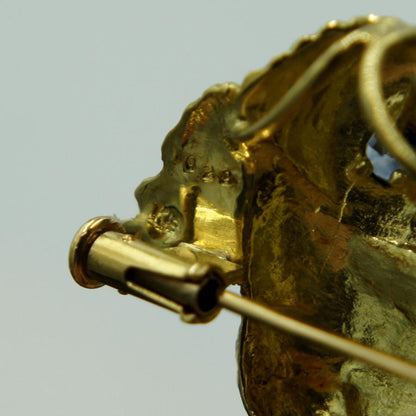 K18ボルダーオパールペンダントOP5.26ct「フクロウ」　重量9.04ｇ(石の重量込み）（中古）