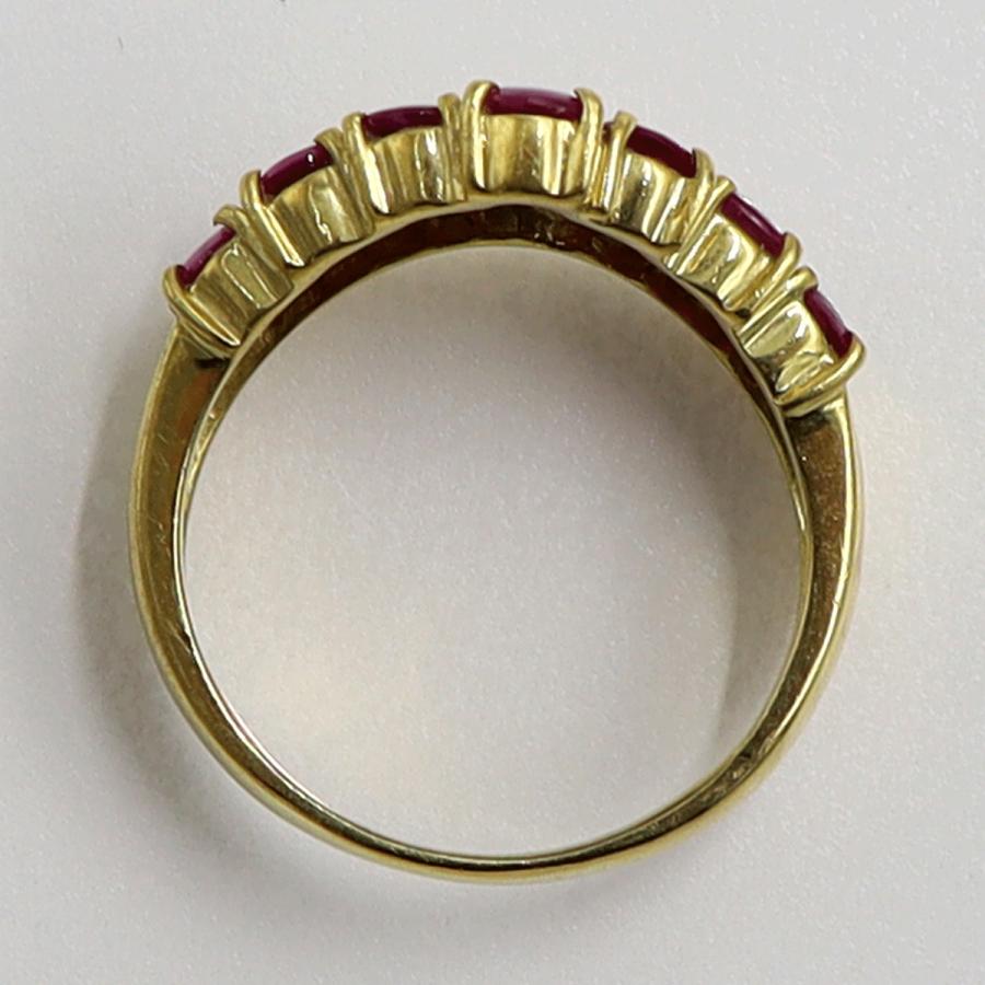 K18ルビーダイヤモンドリング　R1.50ct　D0.23ct　リングサイズ9号　重量4.11ｇ(石の重量含む)　レディース（中古）