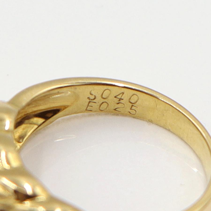 K18マルチ石リング　E0.25ct　S0.40ct　サイズ11号　重量4.89ｇ(石の重量含む) レディース(中古)