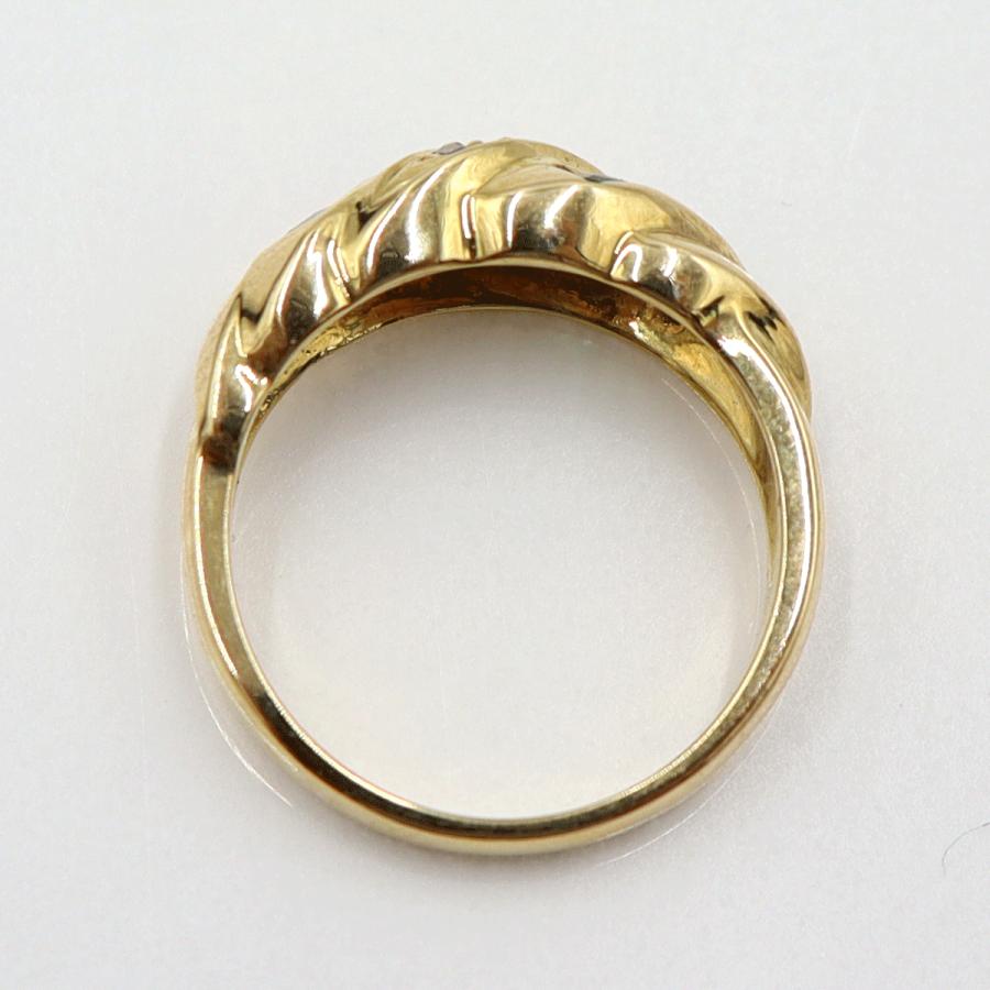 K18マルチ石リング　E0.25ct　S0.40ct　サイズ11号　重量4.89ｇ(石の重量含む) レディース(中古)