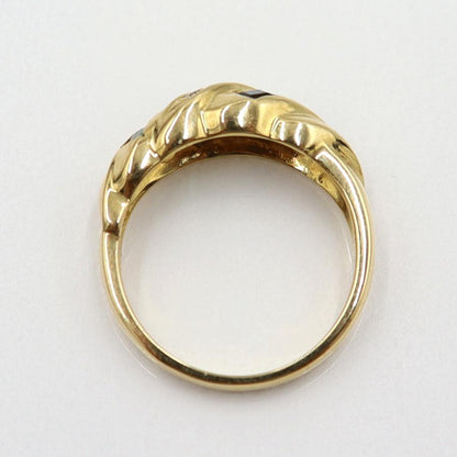 K18マルチ石リング　E0.25ct　S0.40ct　サイズ11号　重量4.89ｇ(石の重量含む) レディース(中古)