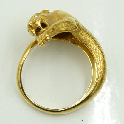 カレライカレラ（Carrera y Carrera）カレライカレラ750リング「パンサー」リングサイズ16号　（中古）