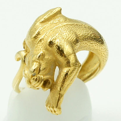 カレライカレラ（Carrera y Carrera）カレライカレラ750リング「パンサー」リングサイズ16号　（中古）