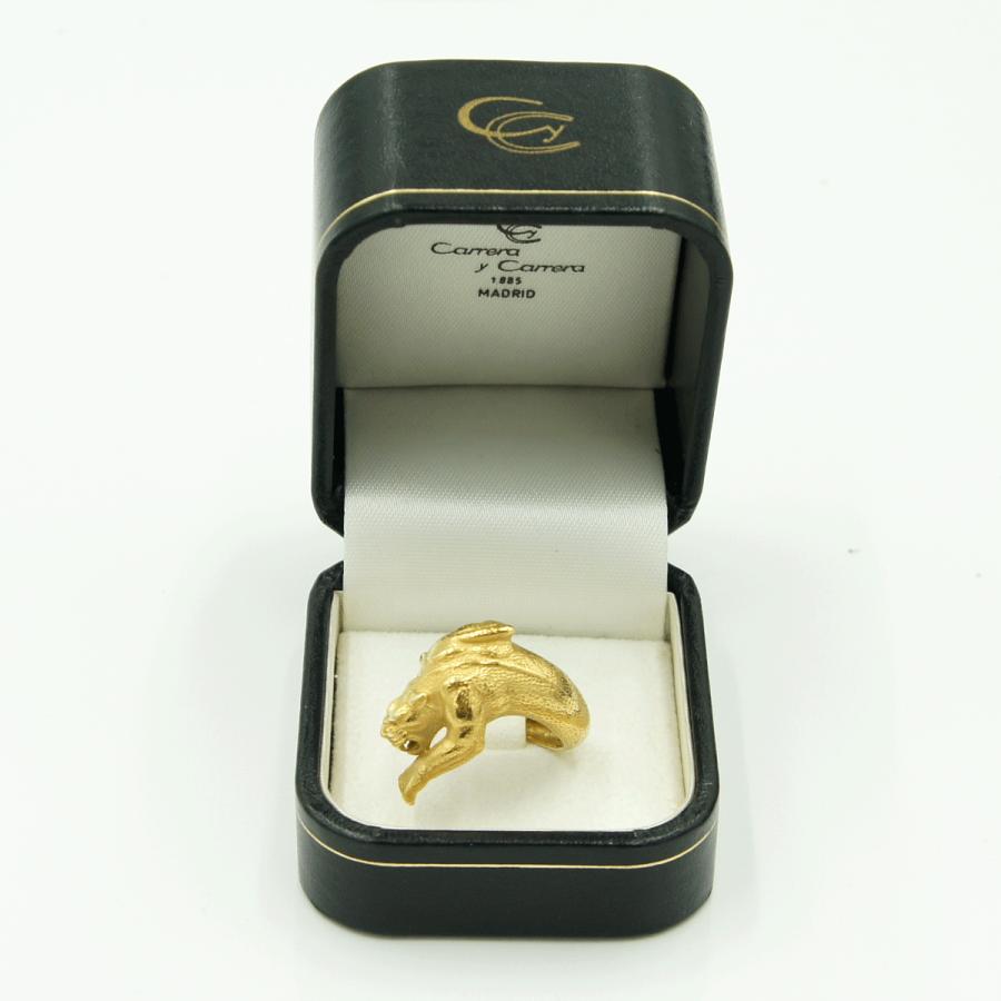 カレライカレラ（Carrera y Carrera）カレライカレラ750リング「パンサー」リングサイズ16号　（中古）