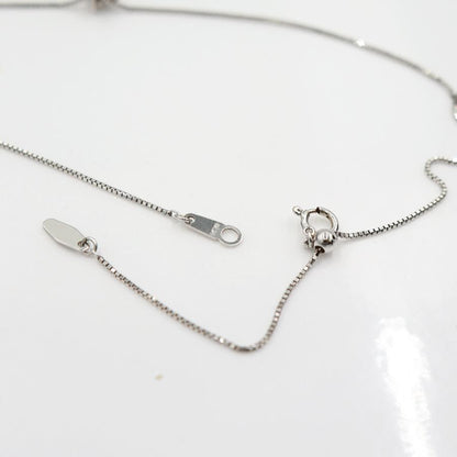 K18WGダイヤペンダントネックレス　D0.62ct　ネック長さ約44cm　重量4.20ｇ(石の重量含む)(中古)