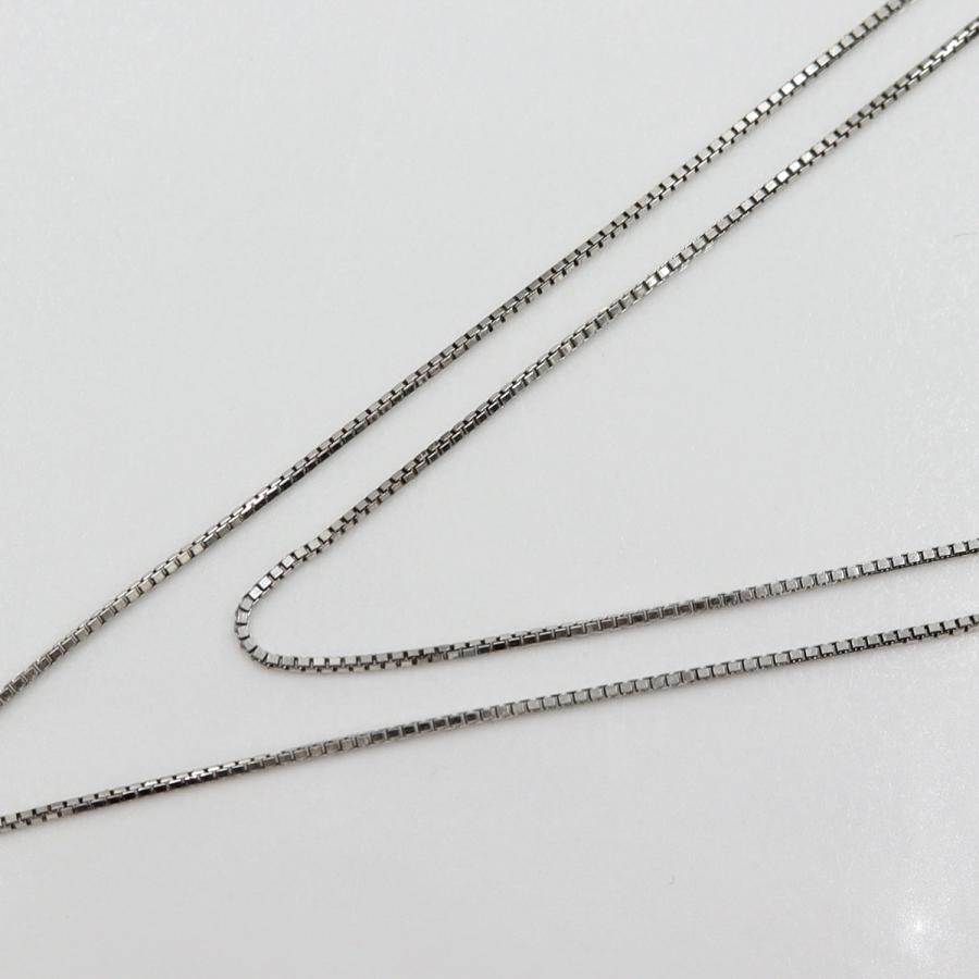 K18WGダイヤペンダントネックレス　D0.62ct　ネック長さ約44cm　重量4.20ｇ(石の重量含む)(中古)