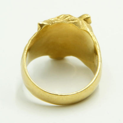 K18ダイヤモンドリング　「トラ・タイガー」リング18号　D0.25　重量20.73ｇ(石の重量込み）（中古）