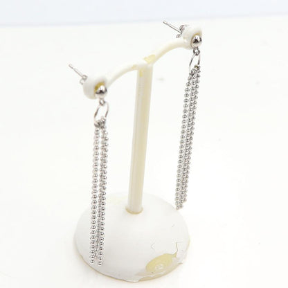 K18WGデザインピアス　重量2.40ｇ(両耳・総重量)（中古）