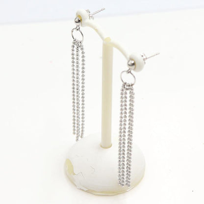 K18WGデザインピアス　重量2.40ｇ(両耳・総重量)（中古）