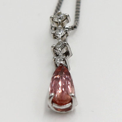 Pt900/Pt850トパーズネックレス　T0.90ct　D0.14ct　ネックレス長さ44cm　重量4.82ｇ(石の重量含む) 　レディース(中古)