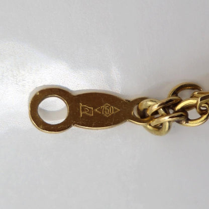 K18デザインブレスレット　長さ19.0cm　重量9.40ｇ（中古）