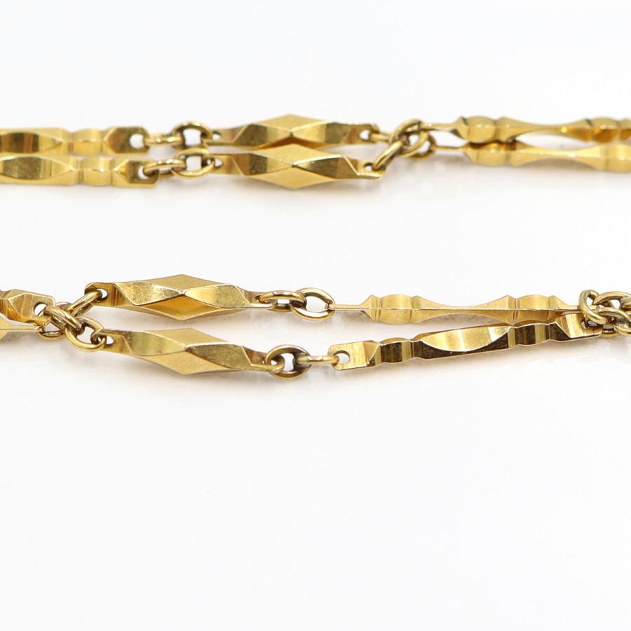 K18デザインブレスレット　長さ19.0cm　重量9.40ｇ（中古）