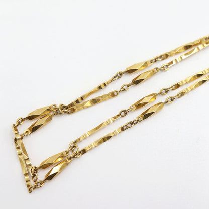 K18デザインブレスレット　長さ19.0cm　重量9.40ｇ（中古）