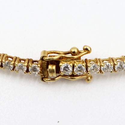 K18ダイヤモンドブレスレット　D3.00ct　長さ17.0cm　重量8.39ｇ(石の重量含む)（中古）