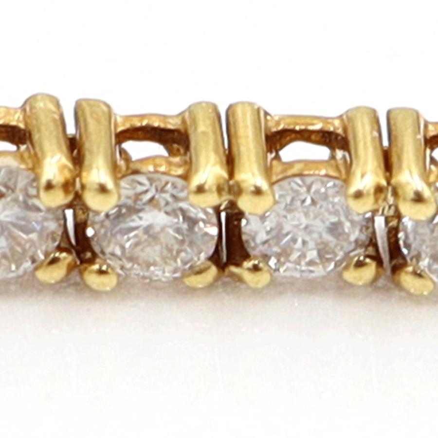 K18ダイヤモンドブレスレット　D3.00ct　長さ17.0cm　重量8.39ｇ(石の重量含む)（中古）