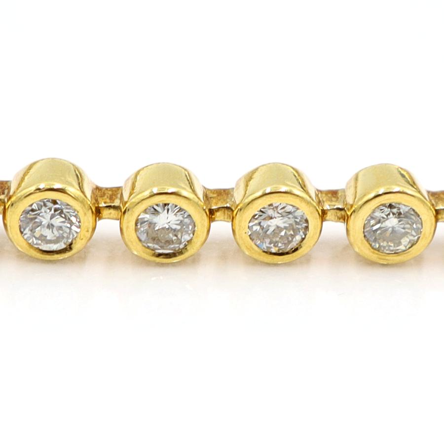 750ダイヤモンドブレスレット　D2.37ct　長さ16.5cm　重量13.89ｇ(石の重量含む)（中古）