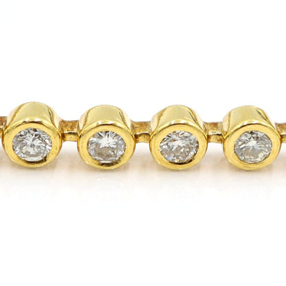 750ダイヤモンドブレスレット　D2.37ct　長さ16.5cm　重量13.89ｇ(石の重量含む)（中古）