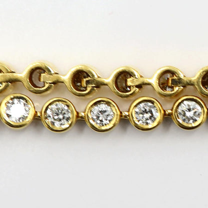 750ダイヤモンドブレスレット　D2.37ct　長さ16.5cm　重量13.89ｇ(石の重量含む)（中古）