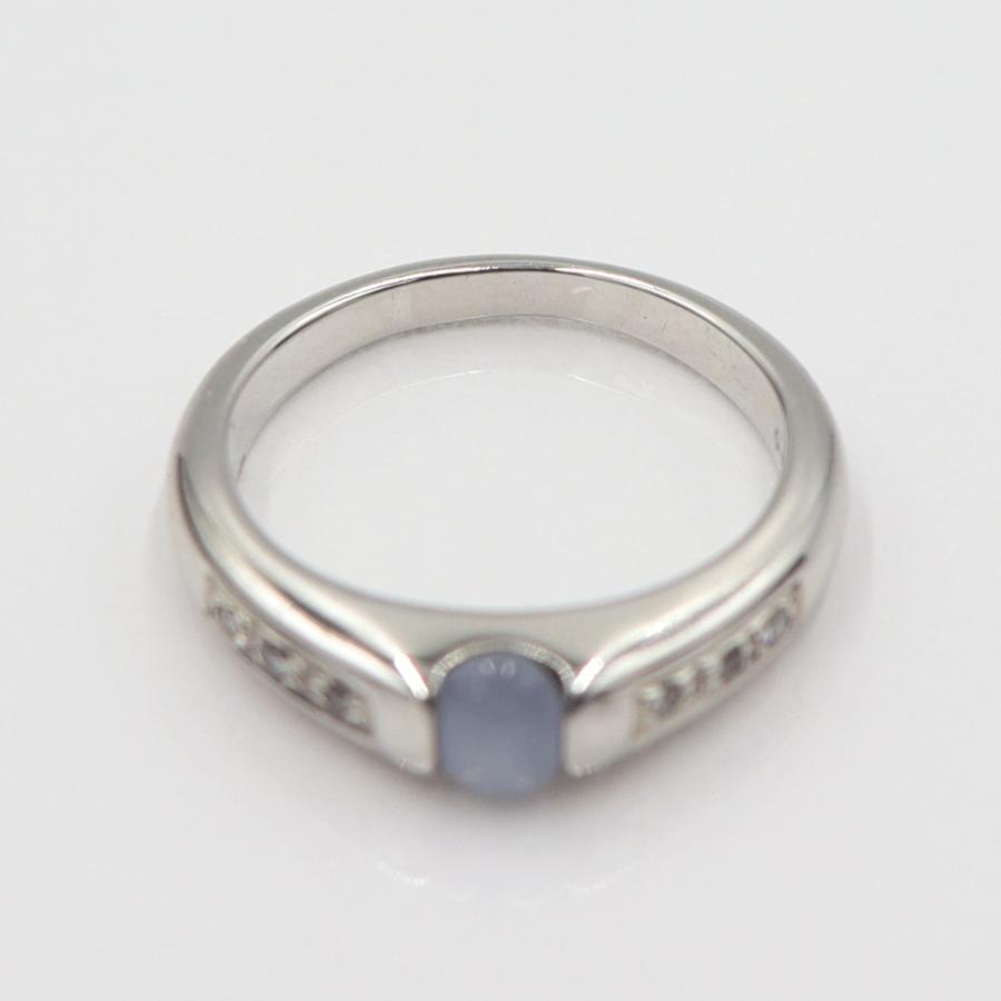 K18スターサファイアリング　S0.675ct D0.06ct　リングサイズ12号　重量5.02ｇ(石の重量含む)　レディース(中古)