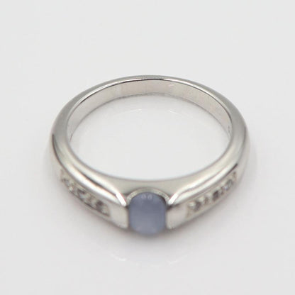 K18スターサファイアリング　S0.675ct D0.06ct　リングサイズ12号　重量5.02ｇ(石の重量含む)　レディース(中古)