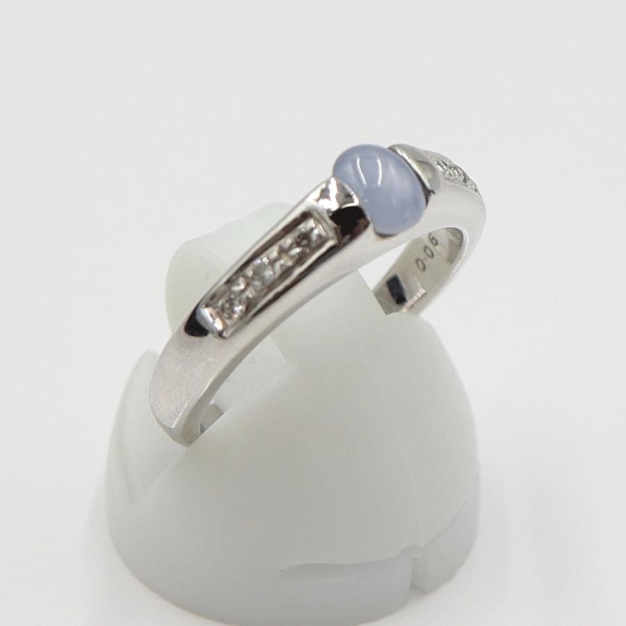 K18スターサファイアリング　S0.675ct D0.06ct　リングサイズ12号　重量5.02ｇ(石の重量含む)　レディース(中古)