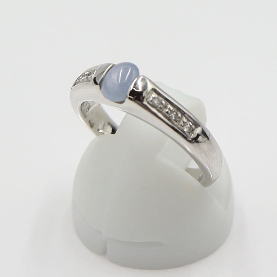 K18スターサファイアリング　S0.675ct D0.06ct　リングサイズ12号　重量5.02ｇ(石の重量含む)　レディース(中古)