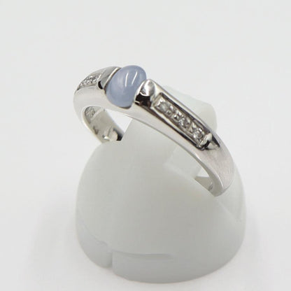 K18スターサファイアリング　S0.675ct D0.06ct　リングサイズ12号　重量5.02ｇ(石の重量含む)　レディース(中古)