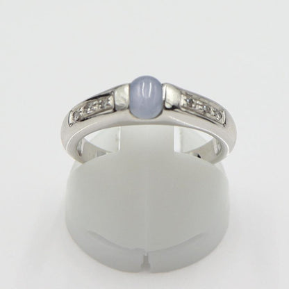 K18スターサファイアリング　S0.675ct D0.06ct　リングサイズ12号　重量5.02ｇ(石の重量含む)　レディース(中古)