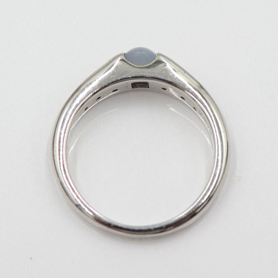 K18スターサファイアリング　S0.675ct D0.06ct　リングサイズ12号　重量5.02ｇ(石の重量含む)　レディース(中古)