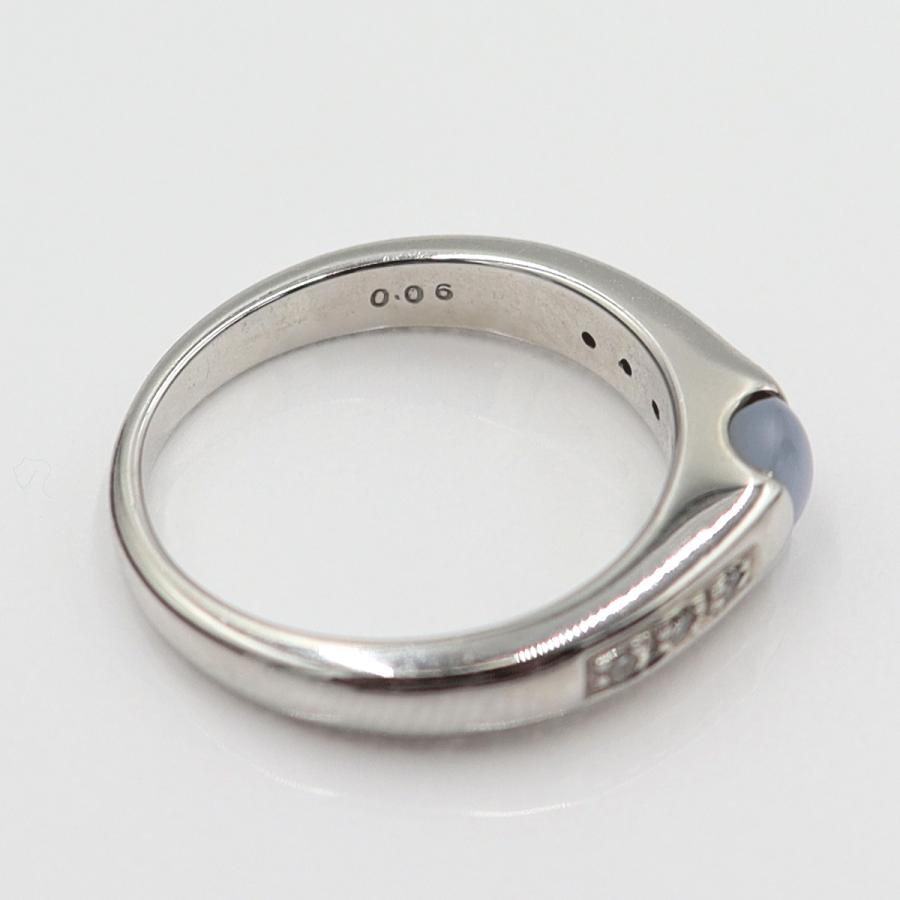 K18スターサファイアリング　S0.675ct D0.06ct　リングサイズ12号　重量5.02ｇ(石の重量含む)　レディース(中古)