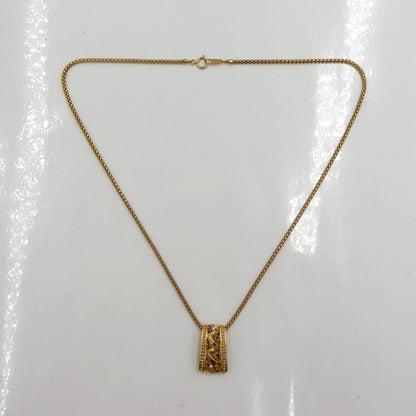 ランバン(LANVIN)750ルビーネックレス　R0.14ct　ネックレス長さ44cm　重量10.96ｇ(石の重量含む) （中古）