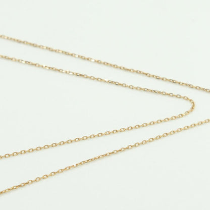 サマンサタバサ(Samantha Thavasa)　K18フラワーレターズイニシャルネックレス「T」　重量1.70ｇ(石の重量含む)　ネックレス長さ 約38cm　レディース（中古）