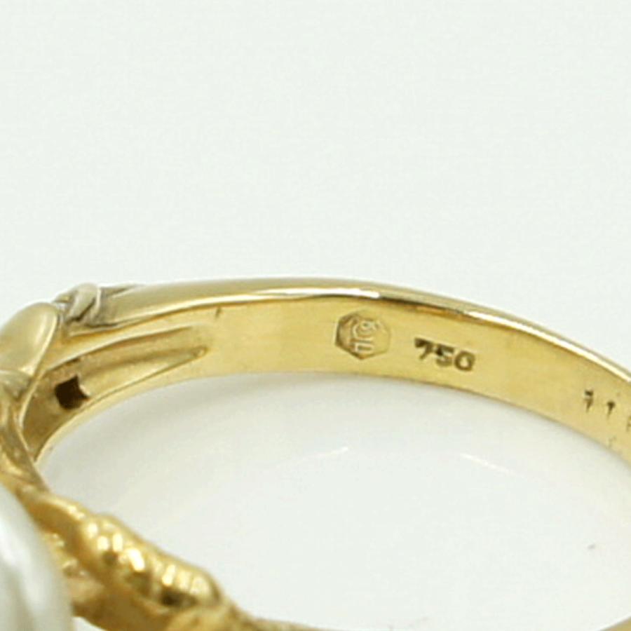 カレライカレラ（Carrera y Carrera）カレライカレラ750淡水パールリング　リングサイズ9号　レディース（中古）